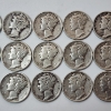 Image 3 : Lot of Assorted Years United States 90% Silver Mercury Dimes - Face Value: $1.50