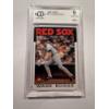 Image 1 : 1986 Topps Wade Boggs Red Sox Baseball Card - Beckett Grade 9 - Incredible Card