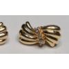 Image 2 : Tests As 14K Yellow Gold Vintage Style Women's Bow Earrings - Weight: 4.1g