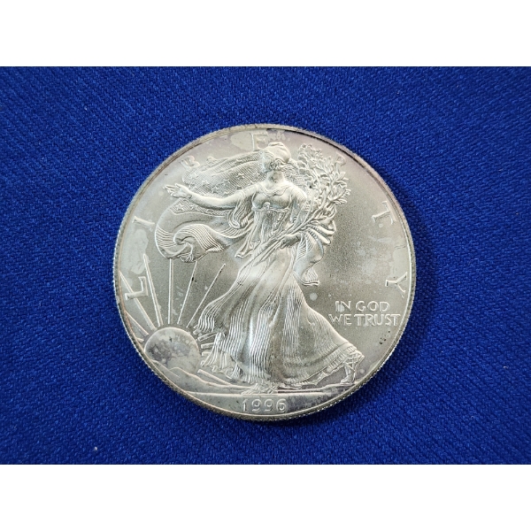 1996 Silver American Eagle - 1 Ounce .999 Fine Silver 