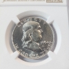 Image 3 : 1954-D Franklin Half Dollar NGC MS 65 FBL - 90% U.S. Silver - In Protective Slab Box 