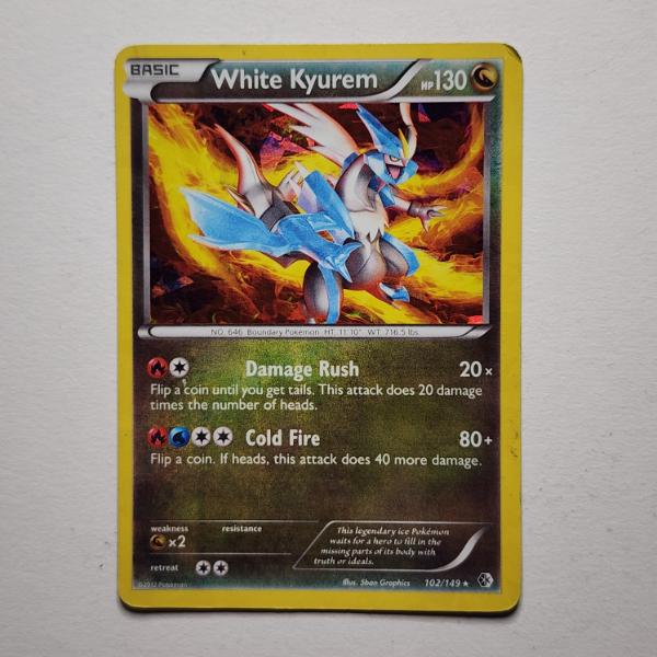 White Kyurem 102/149 Holo Rare Pokemon Trading Card