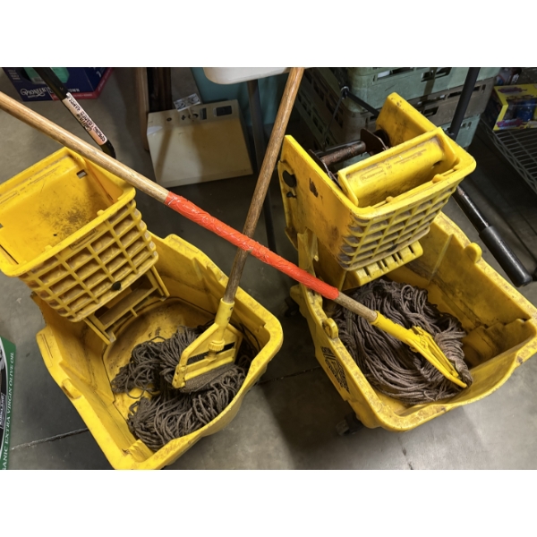 2 Mop Buckets -******SHIPPING NOT AVAILABLE*******