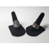 Image 1 : 4 Assorted Sterling Silver Rings - Sizes 7-8 - TW: 14.9g