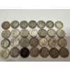Image 3 : Assorted Lot Various Dates US 90% Silver Dimes F.V. $2.80.Including Barber Dimes and Mercury Dimes!!