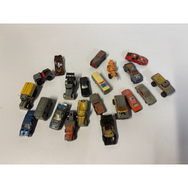 Small Old Hot Wheels & Toy Cars - Set of 21 - Cars - Trucks - Bus