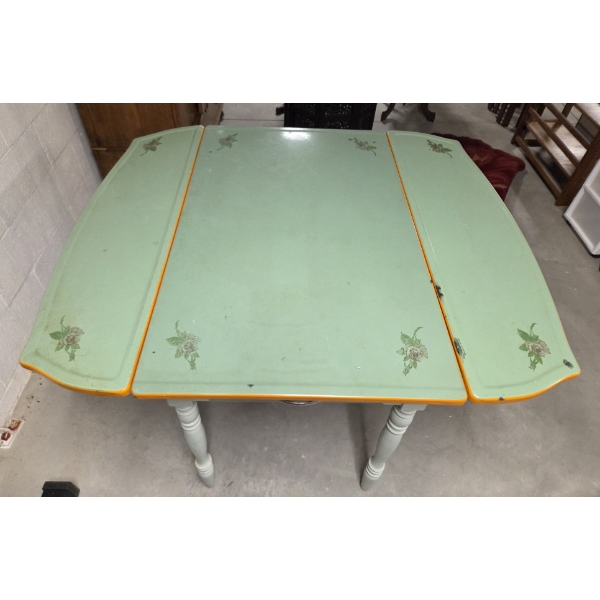 *Pick Up At Mantua Home-No Shipping Available* Iconic Vintage Mint Green Enamel Top, Drop Side 40''x