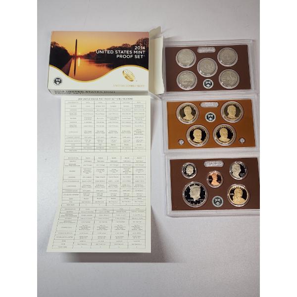 2014 Unites States Mint Proof 14-Coin Set