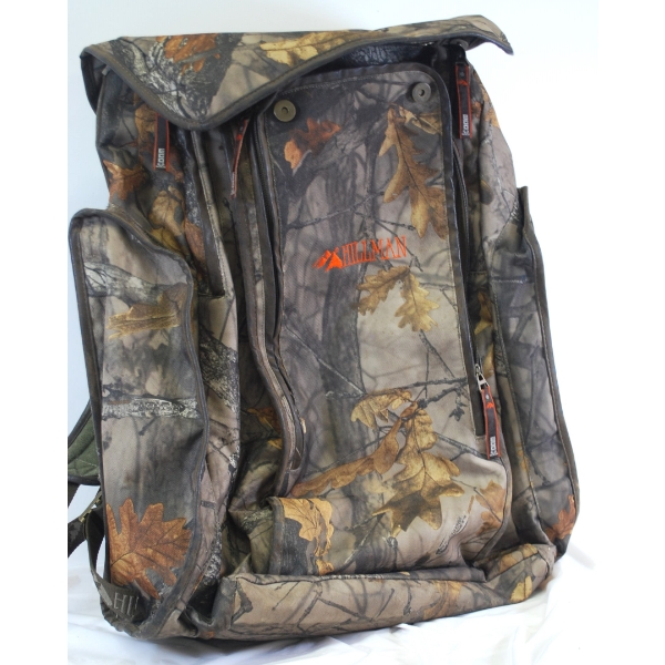 Hillman Hunting Backpack -Camouflage Pattern Designed for Woodland Environments.