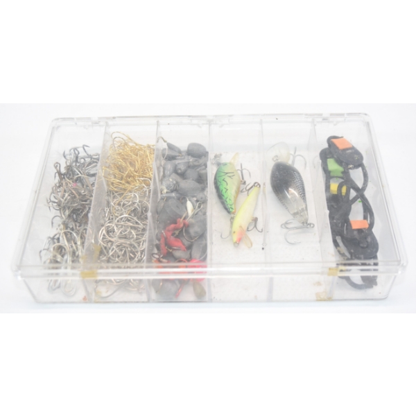 Box Lot Fishing Hooks, Sinkers & Lures