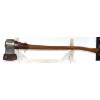 Image 1 : 36" Wooden - Handled Hatchet Or Axe Fitted With Custom Brown Leather Protective Sheath  