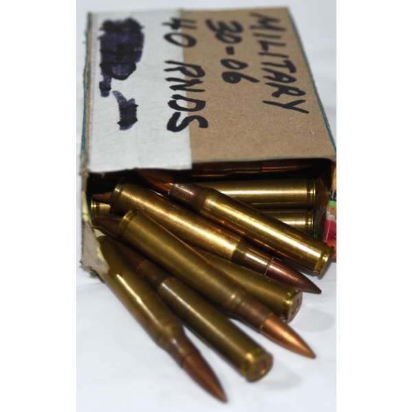 Approximately 40 Rounds Military 30-06 Ammunition 