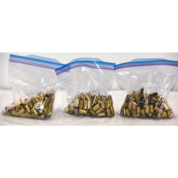 323 Pieces  Mixed 45 Auto Shot Brass & Hornet Shot Brass 22 Caliber 