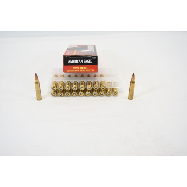 40 Rounds American Eagle 223 Rem Ammunition 
