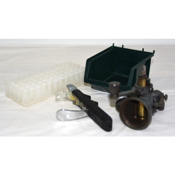 Lyman 55 Powder Measure (NO Reservoir) Lee Hand Priming Tool 1- Shell Block & Brass Holder