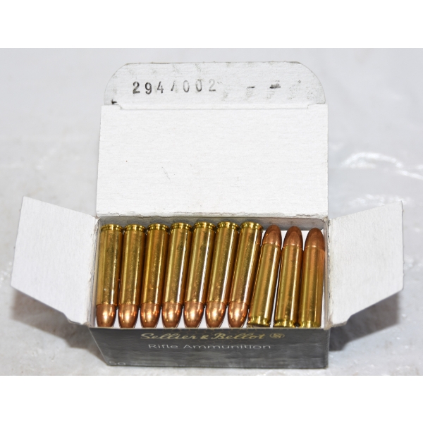 50 Rounds Sellier & Bellot 30 Carbine FMJ 110gr. Ammunition