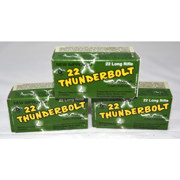 50 Rounds  Remington Thunderbolt 22 LR Ammunition