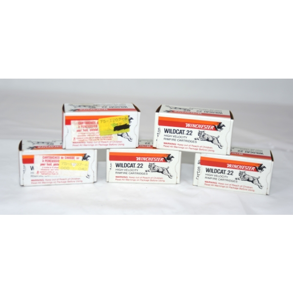 250 Rounds Winchester Wildcat 22 LR Ammunition