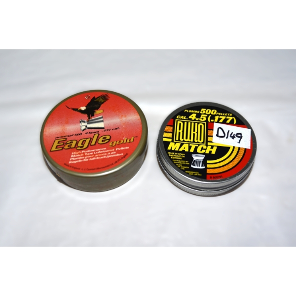 1000 Pellets .177 Caliber Assorted Brands