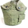 Image 2 : U.S. Military Nylon Canteen Cover w/ External Pocket – Vietnam Era