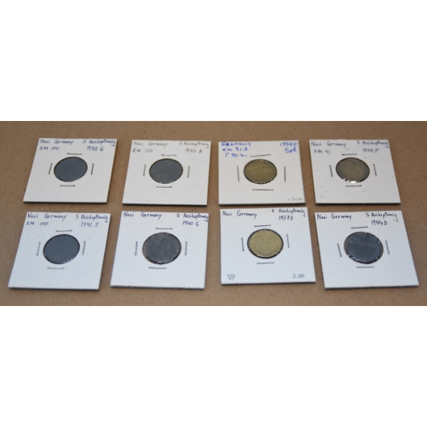 1937-1944 Reichspfennig Coins