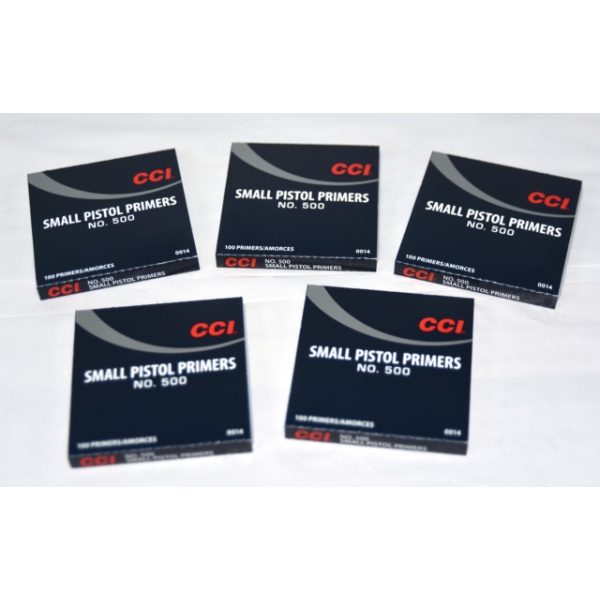 500 Pieces CCI Small Pistol Primers No.500