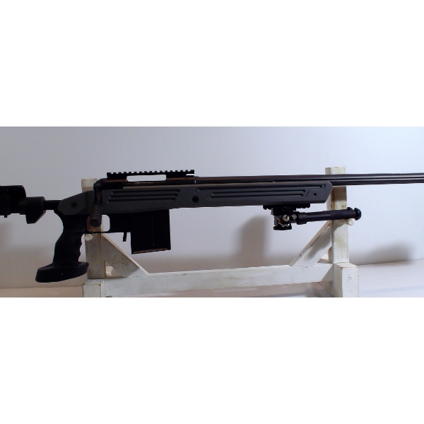 Savage Model 10 In BA Chassis Bolt Action .308 Win Caliber Rifle With Bipod And Case 