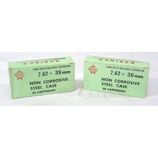 40 Rounds Norinco 7.62 x 39mm Ammunition 