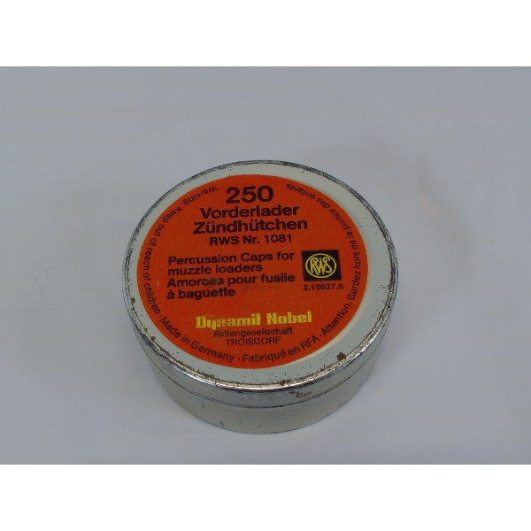250 R.W.S. Top Hat Musket Caps