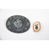 Image 1 : WW II German R.A.D. Woman's Pin & WW II German Workers Enamel Badge