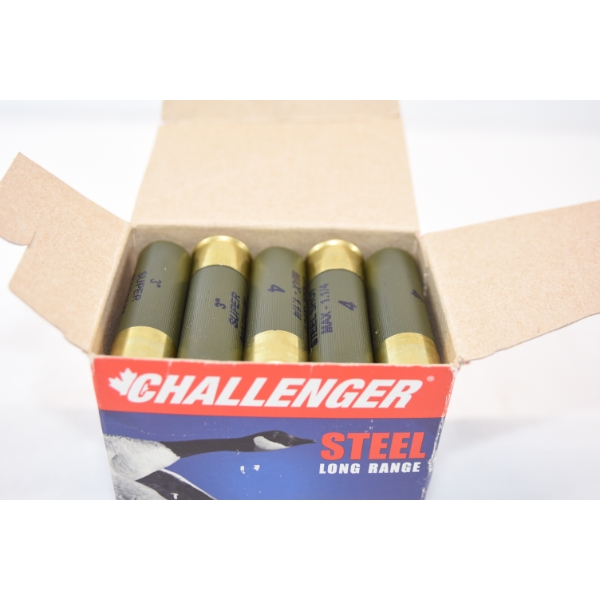 25 Rounds Challenger Super Magnum Steel Long Range 12 Gauge 3" Ammunition
