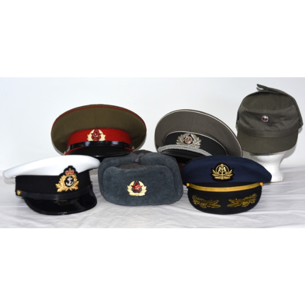 Box Lot Military Caps