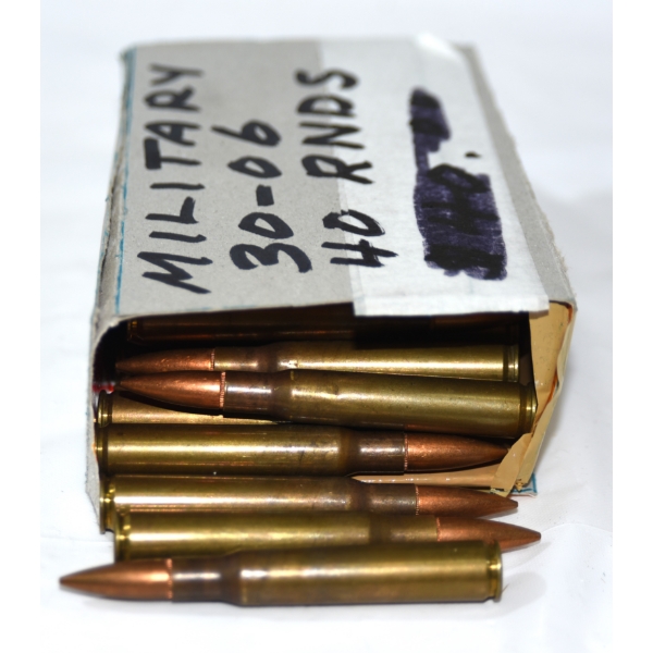 Approximately 40 Rounds Military 30-06 Ammunition 