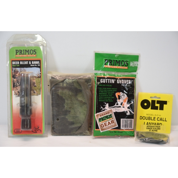 Box Lot Deer Bleat, Lanyard, Mask & Gloves 