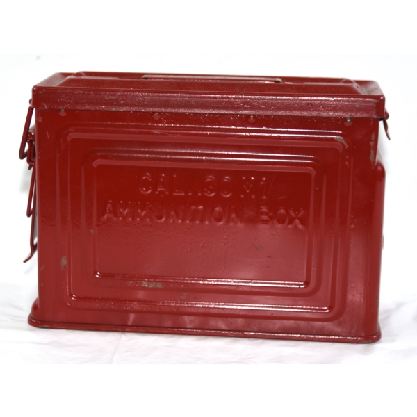 Red Canco  Metal Ammunition Box For  30MM Caliber 