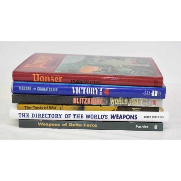 Box Lot Assorted War Related Books - Excellent Condition