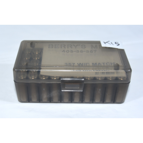 50 Rounds 357 Mag 148gr HBWC Target Reloads 