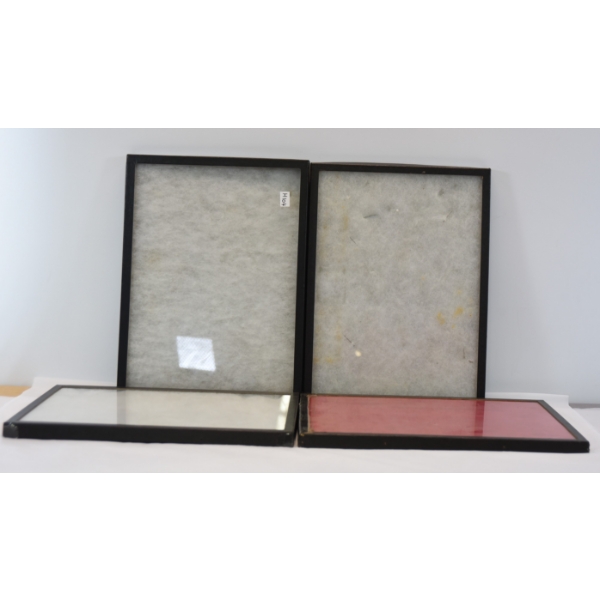 4 Glass Face Riker Mount Cases