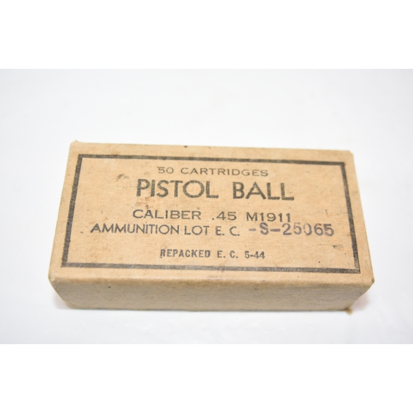 50 Rounds .45 Caliber Ammunition 