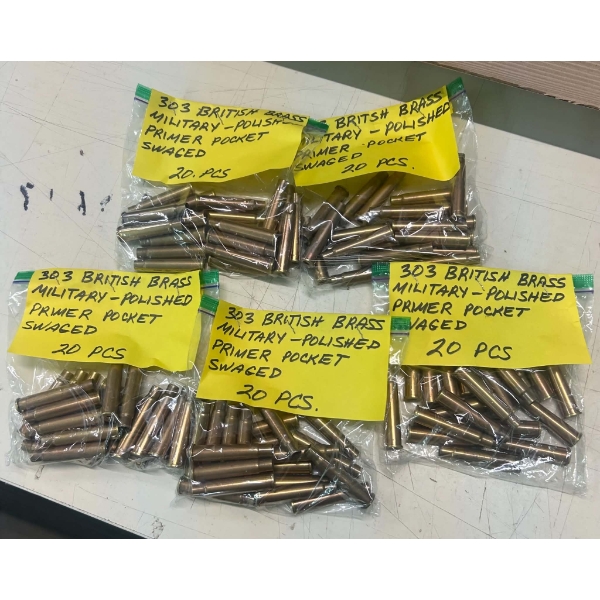 100 Pieces 303 British Brass