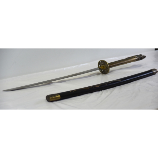 Dragon Handle Sword W/ Scabbard