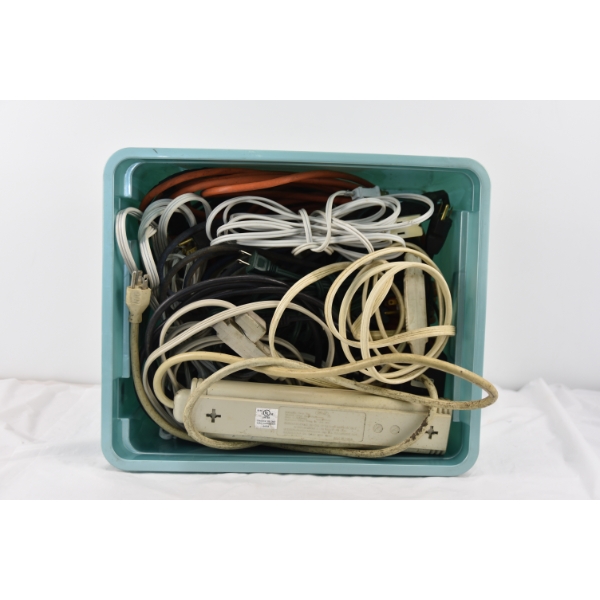 Large Bin Of Extension Cords
