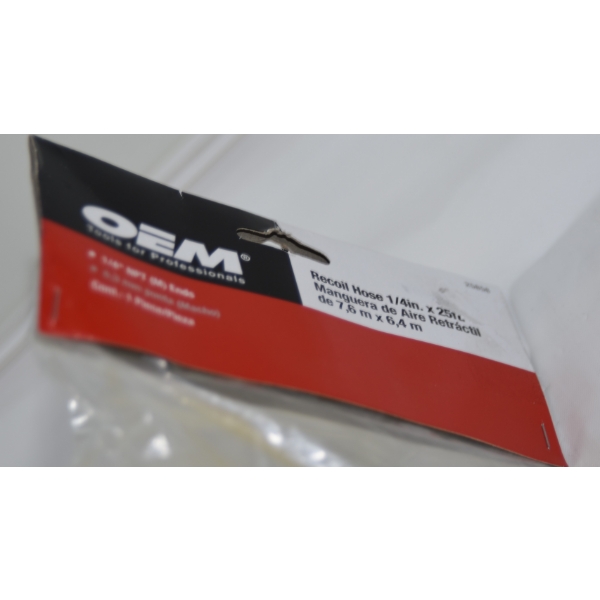 OEM Tools For Professionals Recoil Hose 1/4 In. x25 Ft