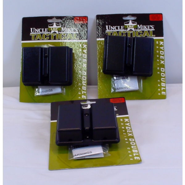 3 Uncle Mikes Kydex Double Magazine Case 