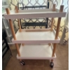 Image 3 : White Desk & 2 Craft Carts 