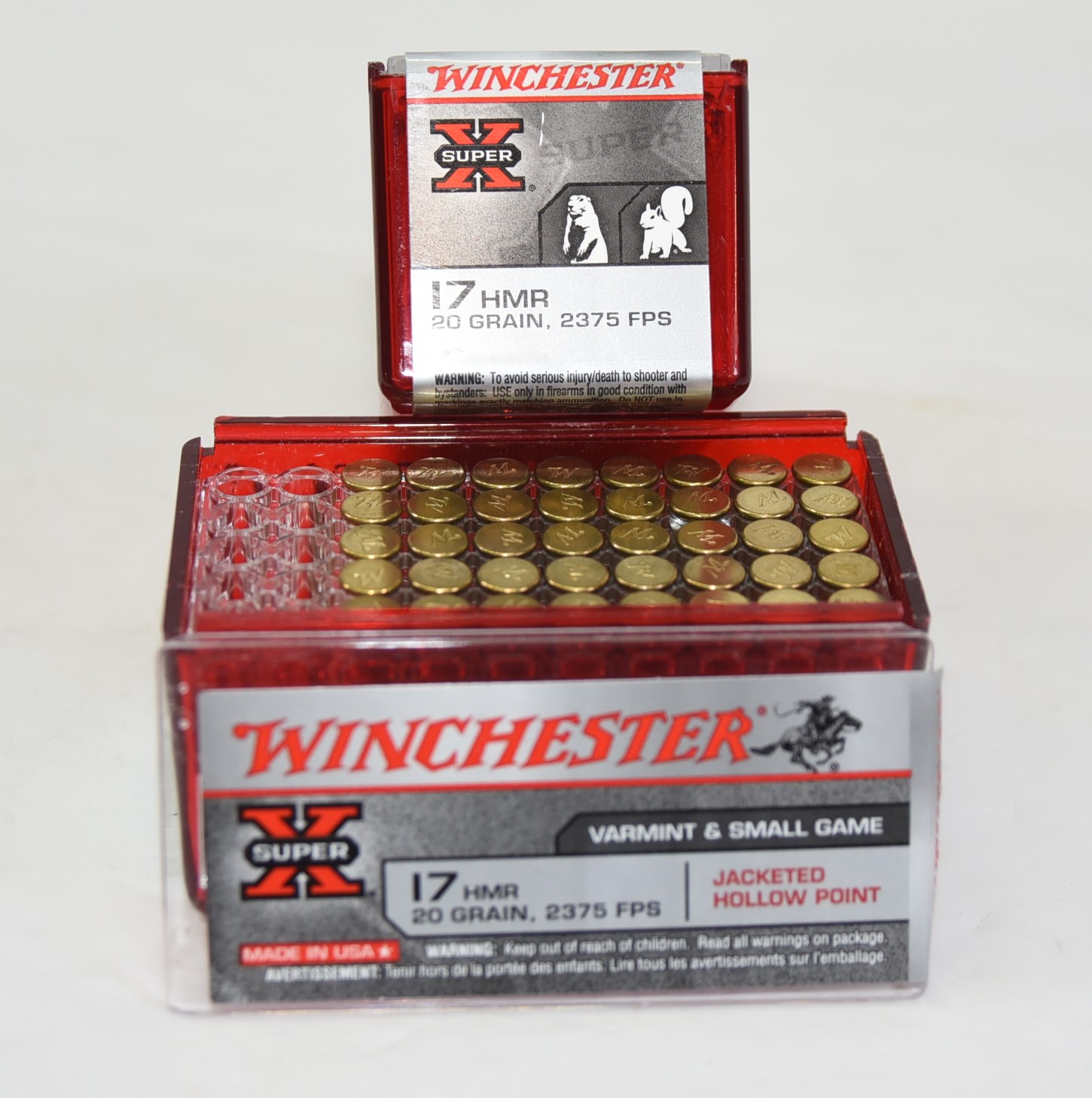 Small Varmints 90 Rounds Winchester Super X Varmint & Small Game .17 HMR Caliber ...
