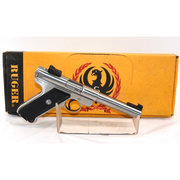 Ruger Model Mark II Target  Semi Automatic .22 LR Caliber Handgun With Factory Box & Manual