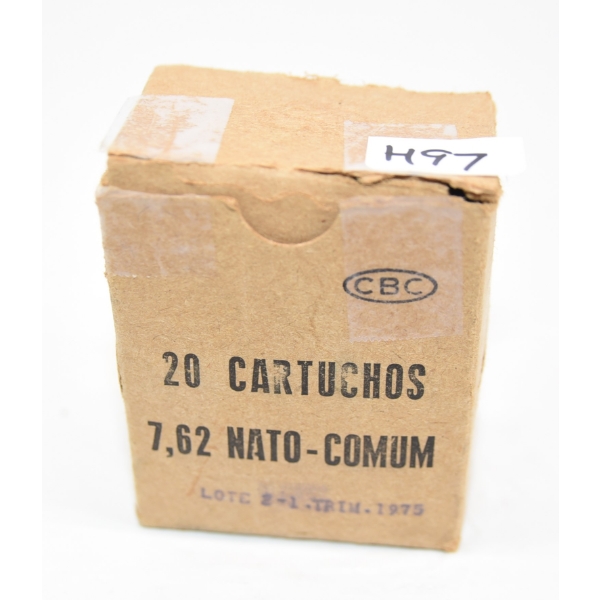20 Rounds 7.62 Nato (308 Win) F.M.J. Ammunition