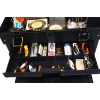 Image 6 : Box Lot  Black Tackle Box & Fishing Supplies 