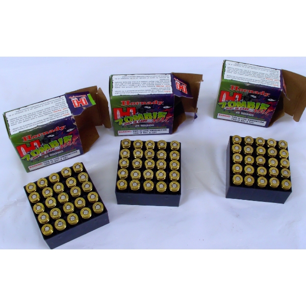 75 Rounds Hornady Zombie Max 9mm Luger 115gr Ammunition 